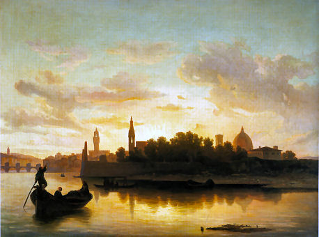 A view of the Arno by Lorenzo Gelati